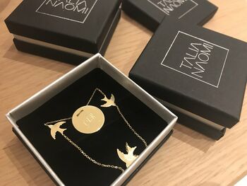 Personalised Golden Eclipse Necklace Gold, 6 of 9