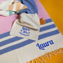 Personalised Cotton Larger Beach Towel, Throw, thumbnail 2 of 12