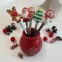 Festive Food Picks And Christmas Storage Jar, thumbnail 3 of 3