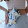 Cerulean Blue And White Mini Hot Water Bottle, thumbnail 1 of 4