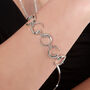Sterling Silver Designer Luna Moon Inspired Bracelet, thumbnail 3 of 8