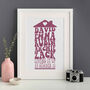 Personalised Groovy House Print, thumbnail 3 of 5