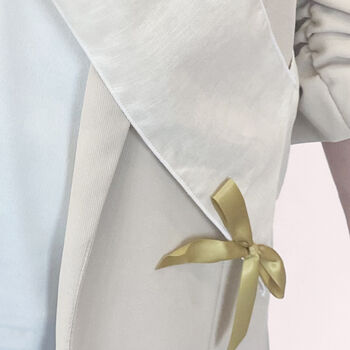 Bride To Be Cotton White And Gold Sash, 3 of 4