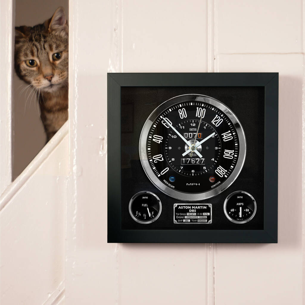 Personalised Aston Martin Db5 Wall Clock, 1 of 3