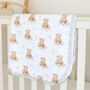 Super Soft Polar Fleece Teddy Bear Baby Blanket, thumbnail 1 of 2