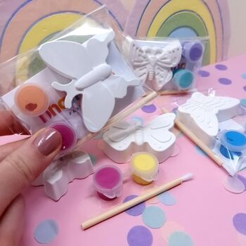Paint Your Own Butterfly Shape Craft Kit Party Bag Fillers, 2 of 6