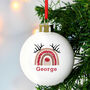 Personalised Reindeer Rainbow Bauble, thumbnail 3 of 3