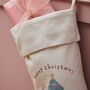 Personalised Pink Christmas Cream Gift Stocking, thumbnail 3 of 4