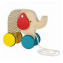 Eco Friendly Colourful Pull Along Wooden Elephant, thumbnail 2 of 2