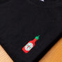 Sriracha Hot Sauce Embroidered T Shirt, thumbnail 7 of 7