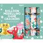 Festive Multicoloured Christmas Balloon Crackers Set Of Six, thumbnail 5 of 5