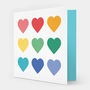Multicoloured Hearts Print, thumbnail 5 of 5
