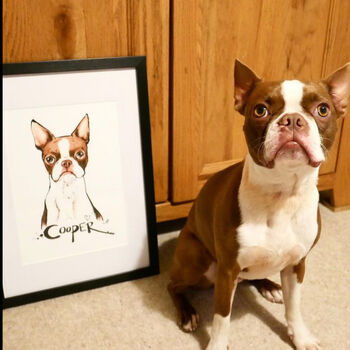 Personalised Pet Face Portrait, 2 of 12