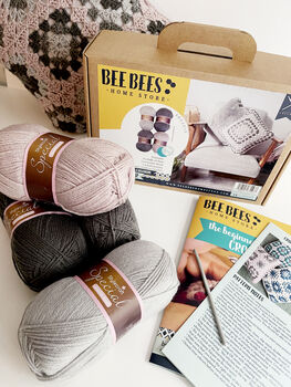 Beebees Homestore Diy Crochet Your Own Cushion Kit, 6 of 12