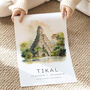 Guatemala South American Travel Prints Of Tikal, thumbnail 3 of 7