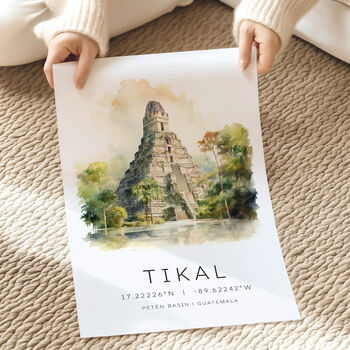 Guatemala South American Travel Prints Of Tikal, 3 of 7