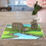 You Make Me Horny! 3D Rhinos Pop Up Silly Funny Anniversary Love Card, thumbnail 9 of 9