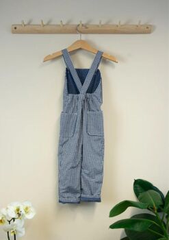 Dorothy Dungarees Navy Gingham, 2 of 2