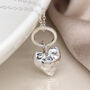 Sterling Silver Heart And Hoop Necklace, thumbnail 3 of 4