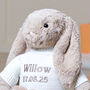 Personalised Beige Bashful Bunny Soft Toy, thumbnail 3 of 7