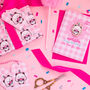 Gingham Party Panda Wrapping Paper With Tags, thumbnail 3 of 8