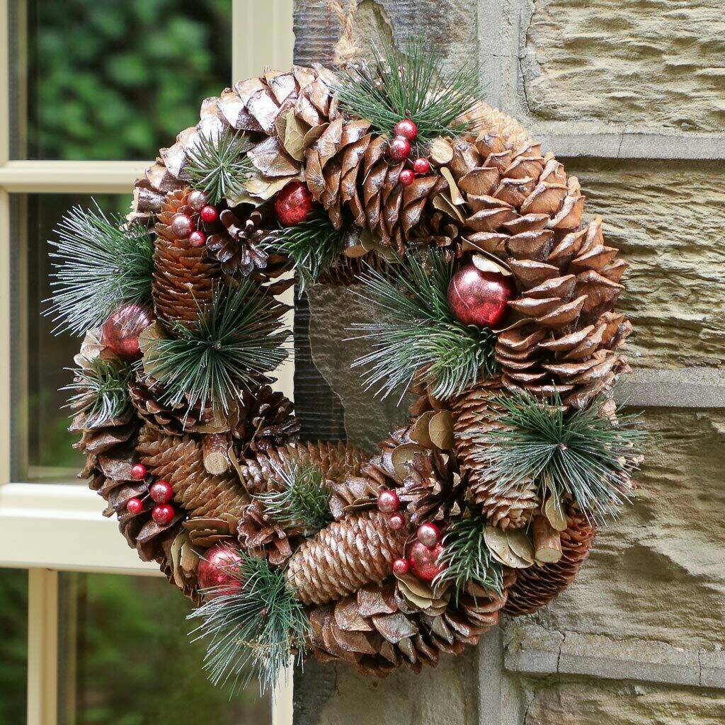all the trimmings christmas bauble wreath by dibor