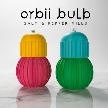 Bulb Salt And Pepper Mill Grinder Pop Art Design, 5 of 12
