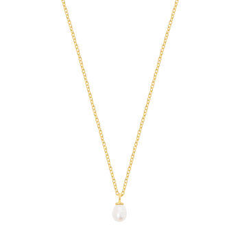 Freshwater Pearl And 18ct Gold Vermeil Necklace, 2 of 5