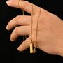 Personalised 18 K Gold Snake Chain Necklace For Men And Women, thumbnail 5 of 7