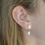 'Mondrian' Sterling Silver Link Earrings, thumbnail 4 of 5