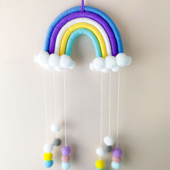 Rainbow Wall Hanging Decoration For Baby Room Birthday Gift For Kids, 3 of 7