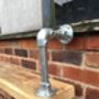 Reclaimed Industrial Steel Pipe Bracket And Shelf 432, thumbnail 3 of 5