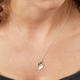 Sterling Silver And Gold Double Heart Pendant Necklace, thumbnail 1 of 4