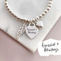 Sterling Silver Handwriting Memorial Bracelet, thumbnail 5 of 10