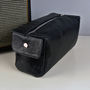 Personalised Black Leather Wash Bag, thumbnail 2 of 4