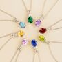 Peridot Pendant Necklace In Sterling Silver And Gold, thumbnail 4 of 11