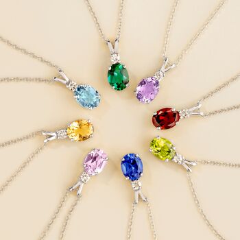 Peridot Pendant Necklace In Sterling Silver And Gold, 4 of 11