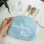 'Something Blue' Bride Make Up Bag, thumbnail 1 of 5