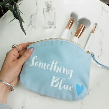 'Something Blue' Bride Make Up Bag, 2 of 4