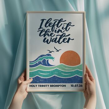 Personalised Coastal Baptism Print, 7 of 10