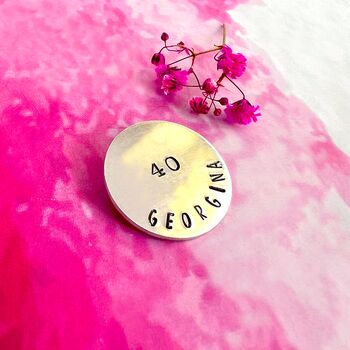 40th Birthday Milestone Pocket Token Keepsake, 2 of 7