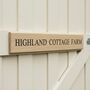 Slim Accoya Engraved Gate Sign Two Sizes, thumbnail 2 of 6
