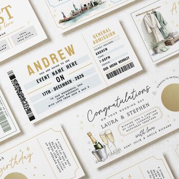 Personalised Concert Ticket Voucher For Son's Birthday, 4 of 4