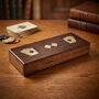 Dads Engraved Card And Dice Wooden Case Set, thumbnail 3 of 6
