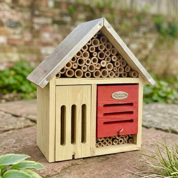 Large Wooden Insect Hotel, Bee Hotel And Bug House, 6 of 12