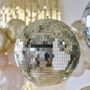 Giant Gold Disco Ball Hanging Decoration, thumbnail 2 of 2