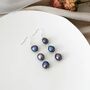 Shanelle Ivory Silver Pearl Waterfall Charm Gift Earrings, thumbnail 3 of 4