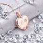 Personalised Genuine Diamond Rose Gold Plated Locket, thumbnail 1 of 9