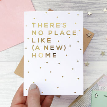 Housewarming 'A New Home' Gold Foil Card, 2 of 3