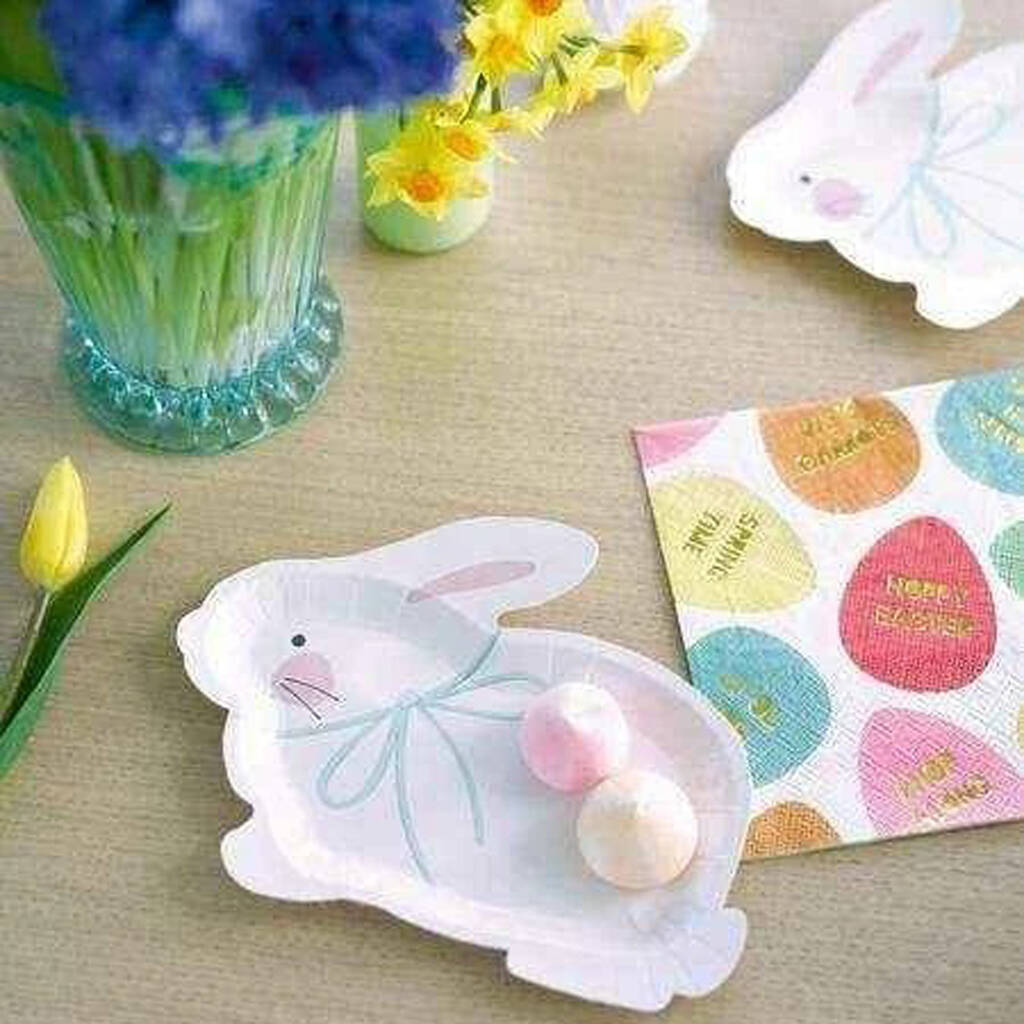 Bunny Shaped Easter Plates By Little Lulubel